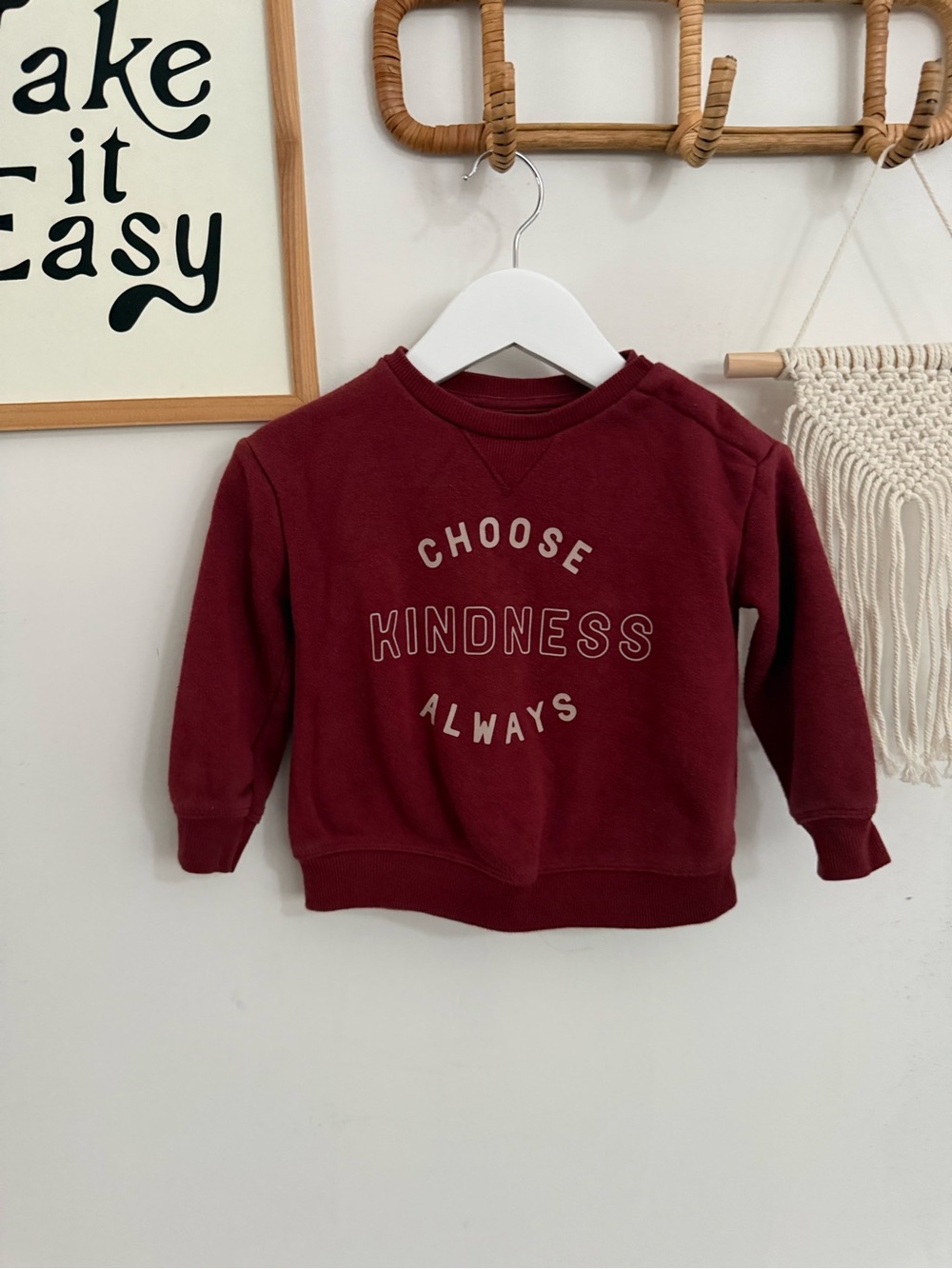 Little Co - 18m - “Choose Kindness Always” sweatshirt